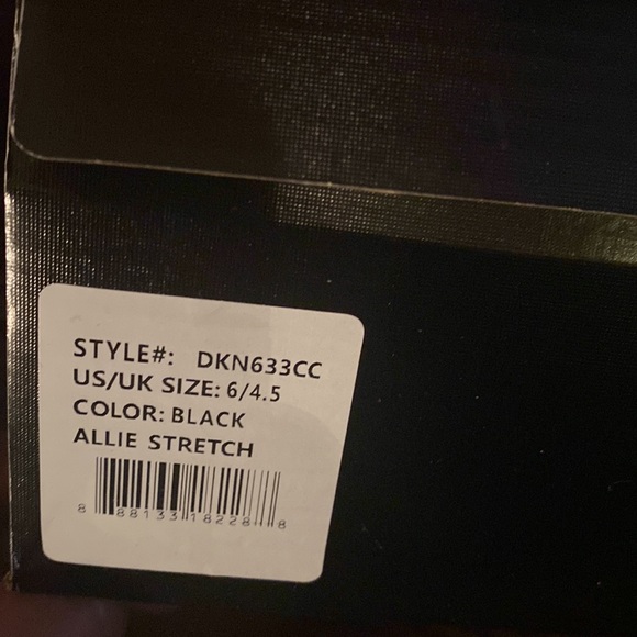 NWT DKNY Allie Stretch black with pink & yellow youth size 6; women’s size 8 - Picture 8 of 8
